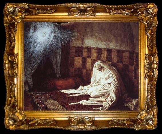 framed  James Tissot The Annunciation, ta009-2